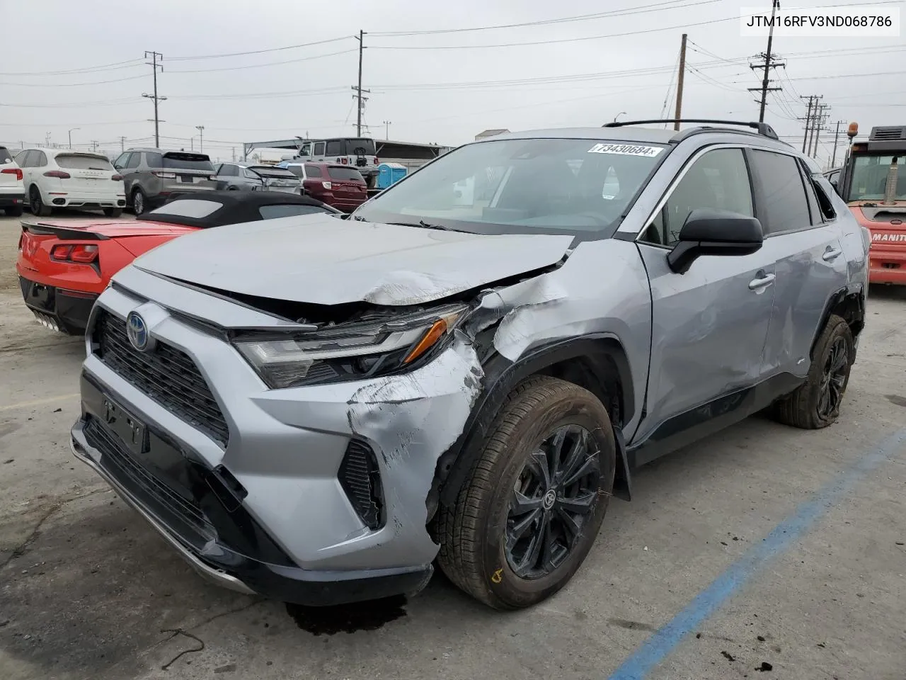 JTM16RFV3ND068786 2022 Toyota Rav4 Se