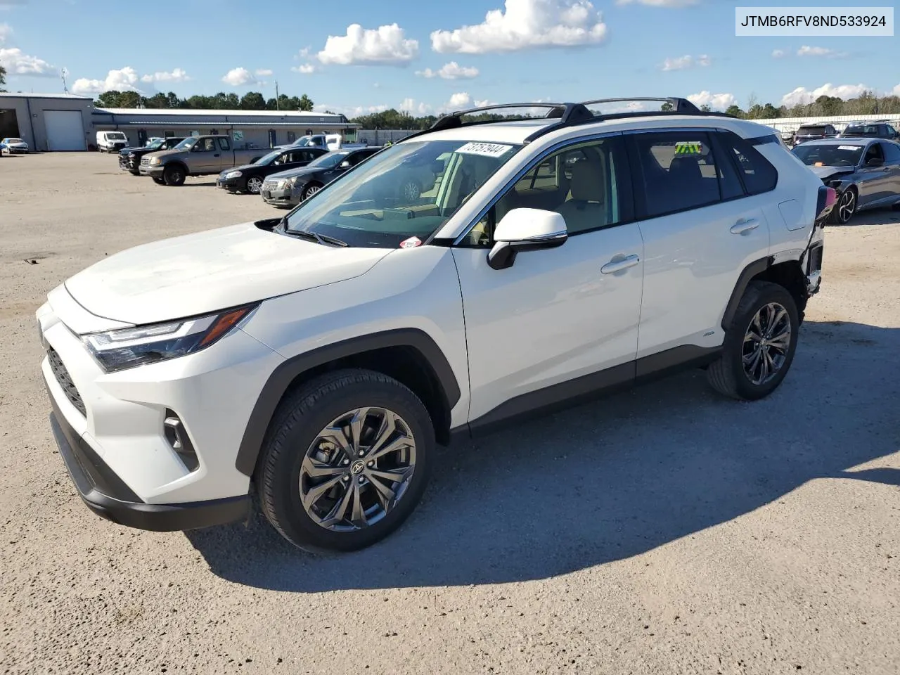 2022 Toyota Rav4 Xle Premium VIN: JTMB6RFV8ND533924 Lot: 73757944