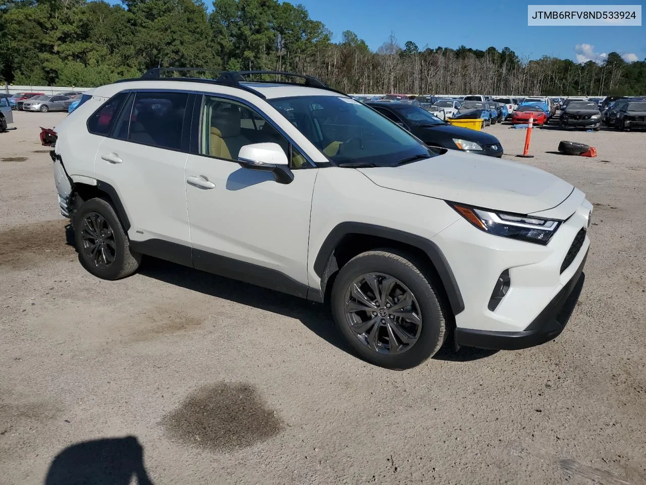 2022 Toyota Rav4 Xle Premium VIN: JTMB6RFV8ND533924 Lot: 73757944