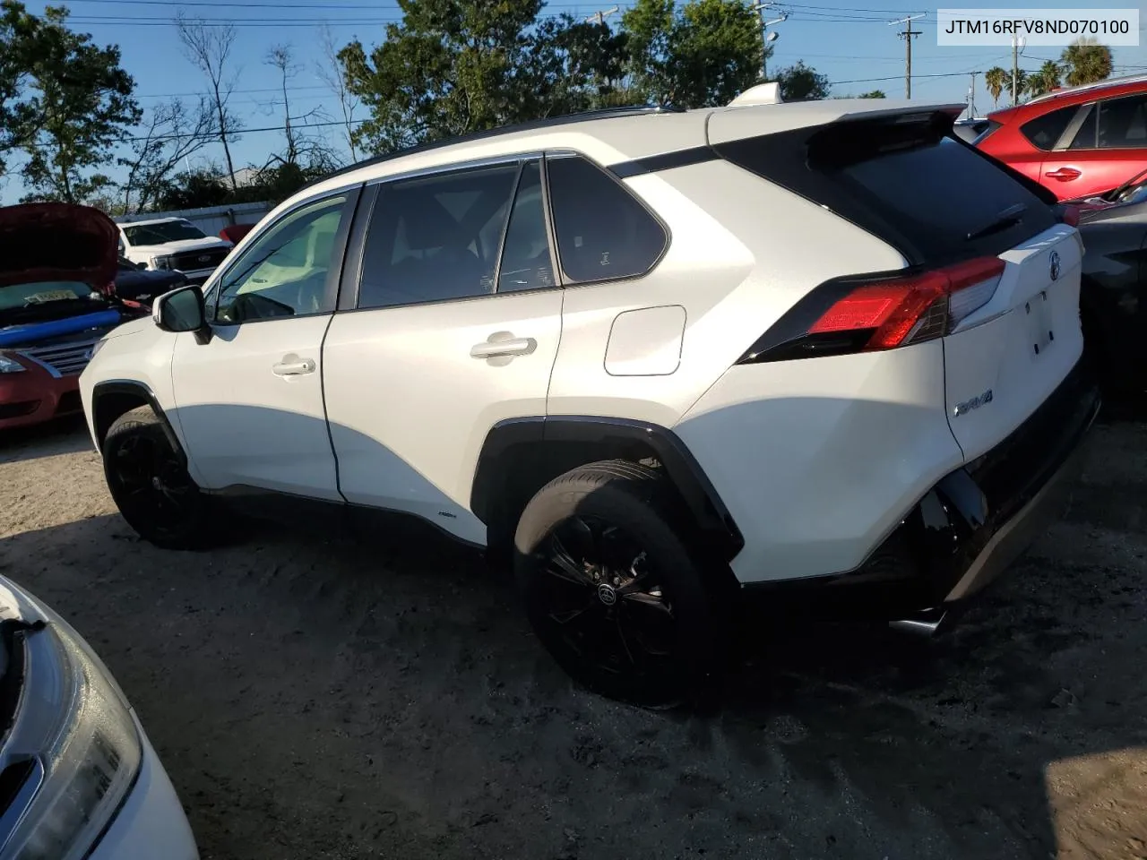 2022 Toyota Rav4 Se VIN: JTM16RFV8ND070100 Lot: 73785234