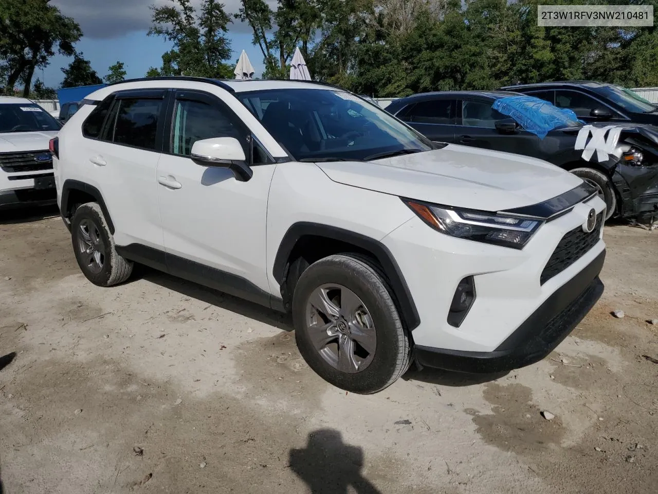 2022 Toyota Rav4 Xle VIN: 2T3W1RFV3NW210481 Lot: 73787734