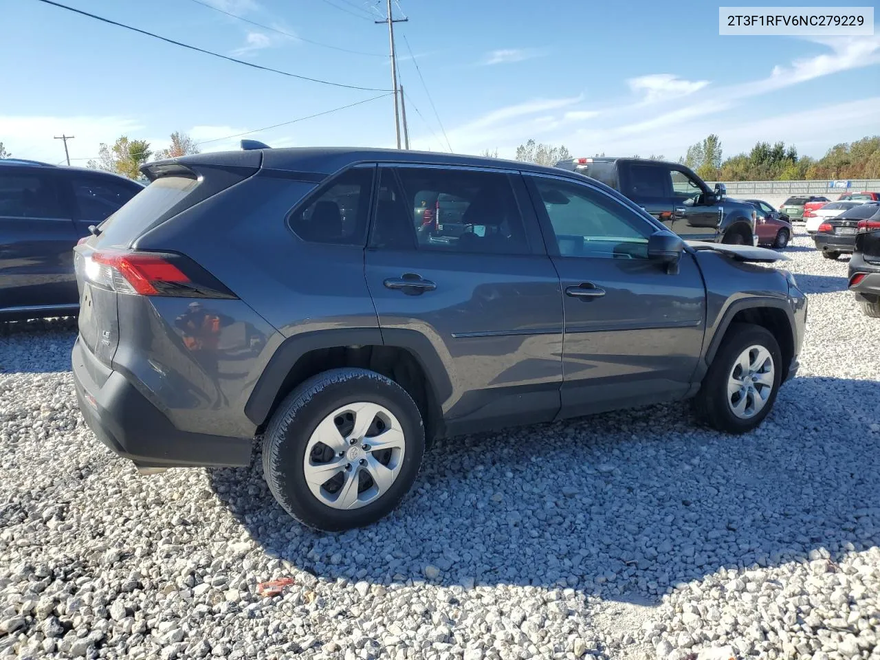 2022 Toyota Rav4 Le VIN: 2T3F1RFV6NC279229 Lot: 74092104