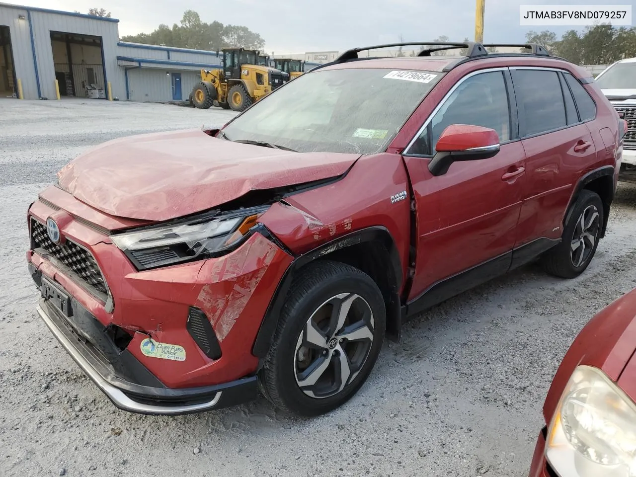 2022 Toyota Rav4 Prime Se VIN: JTMAB3FV8ND079257 Lot: 74279664