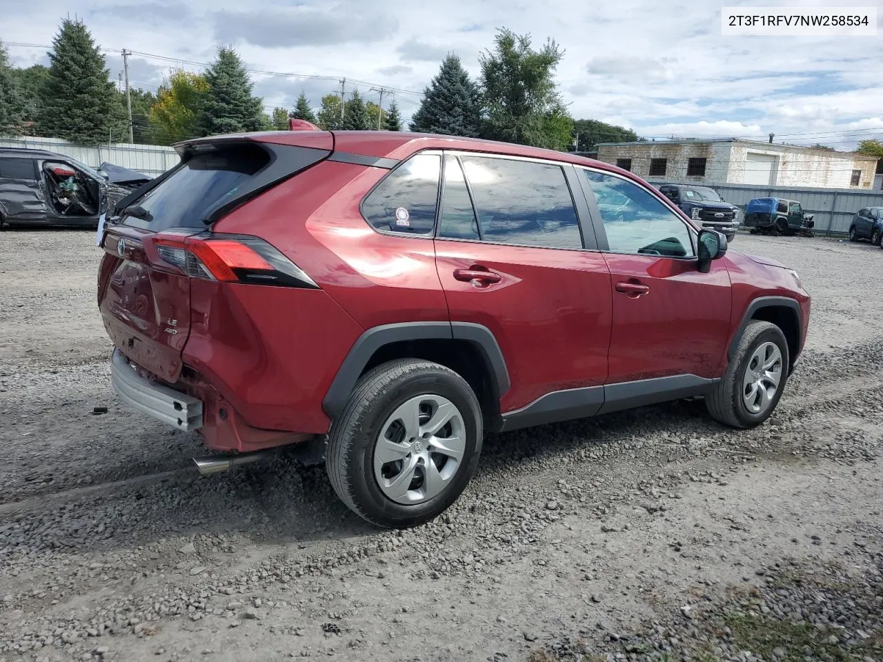 2022 Toyota Rav4 Le VIN: 2T3F1RFV7NW258534 Lot: 74309434