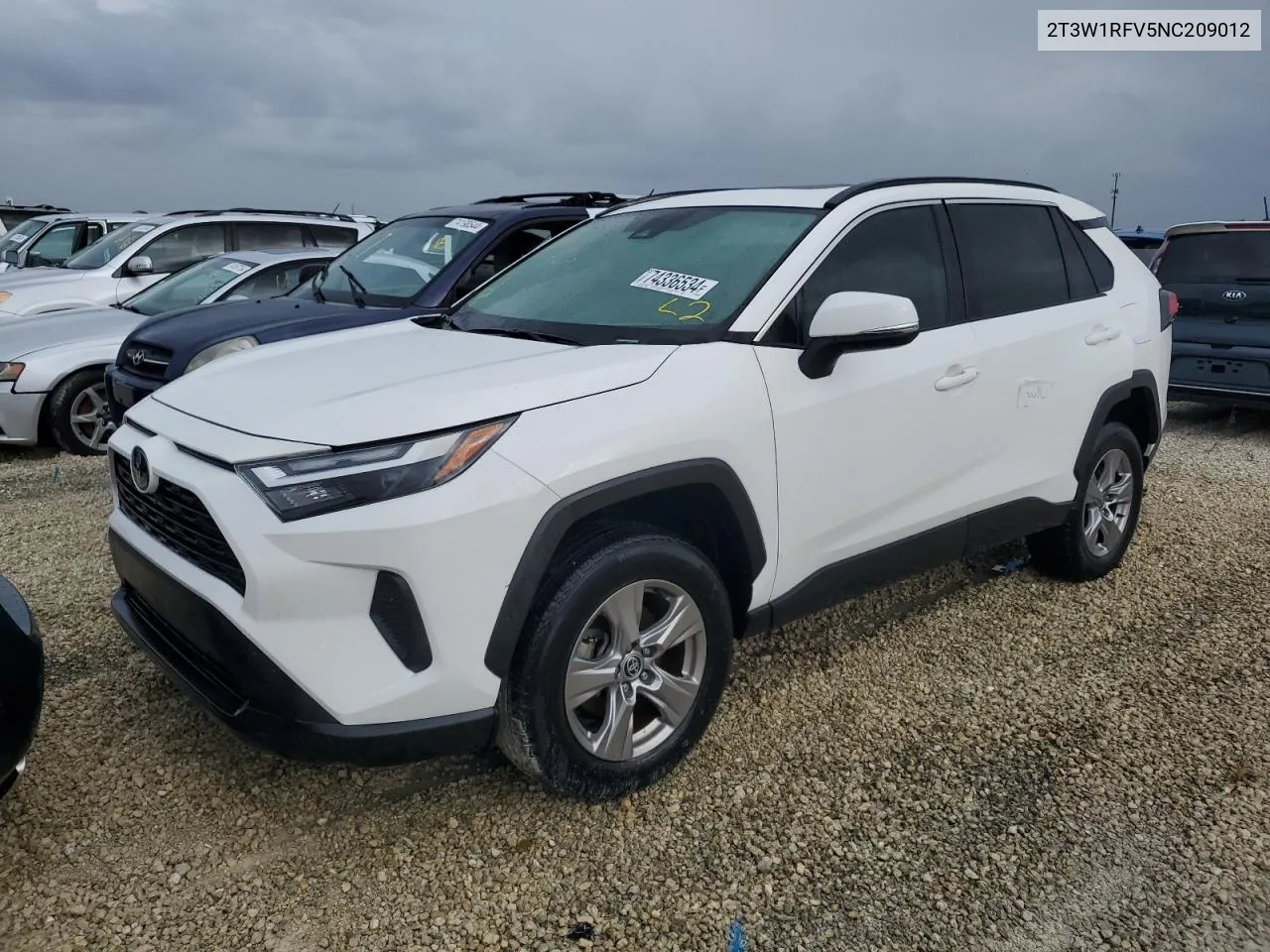 2022 Toyota Rav4 Xle VIN: 2T3W1RFV5NC209012 Lot: 74336534