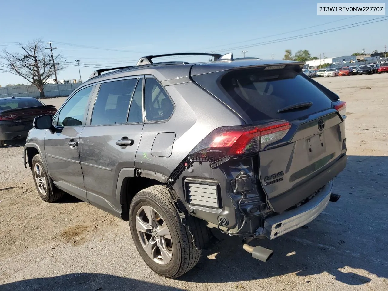 2022 Toyota Rav4 Xle VIN: 2T3W1RFV0NW227707 Lot: 74485214