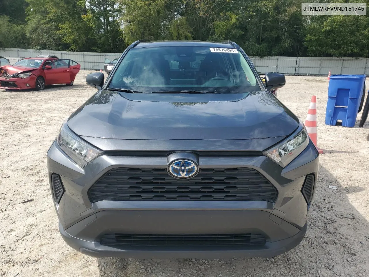 2022 Toyota Rav4 Le VIN: JTMLWRFV9ND151745 Lot: 74576494