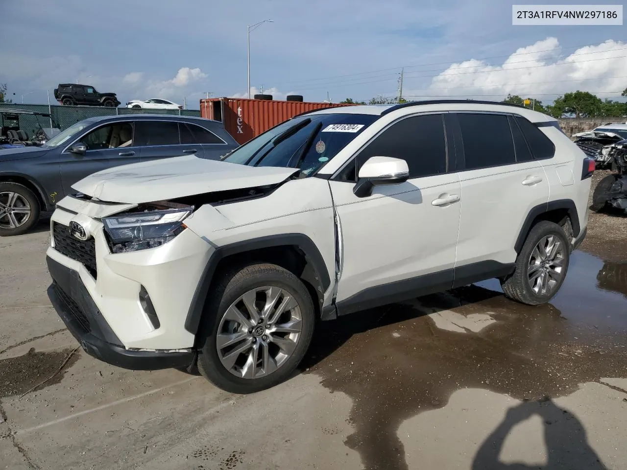 2022 Toyota Rav4 Xle Premium VIN: 2T3A1RFV4NW297186 Lot: 74916304