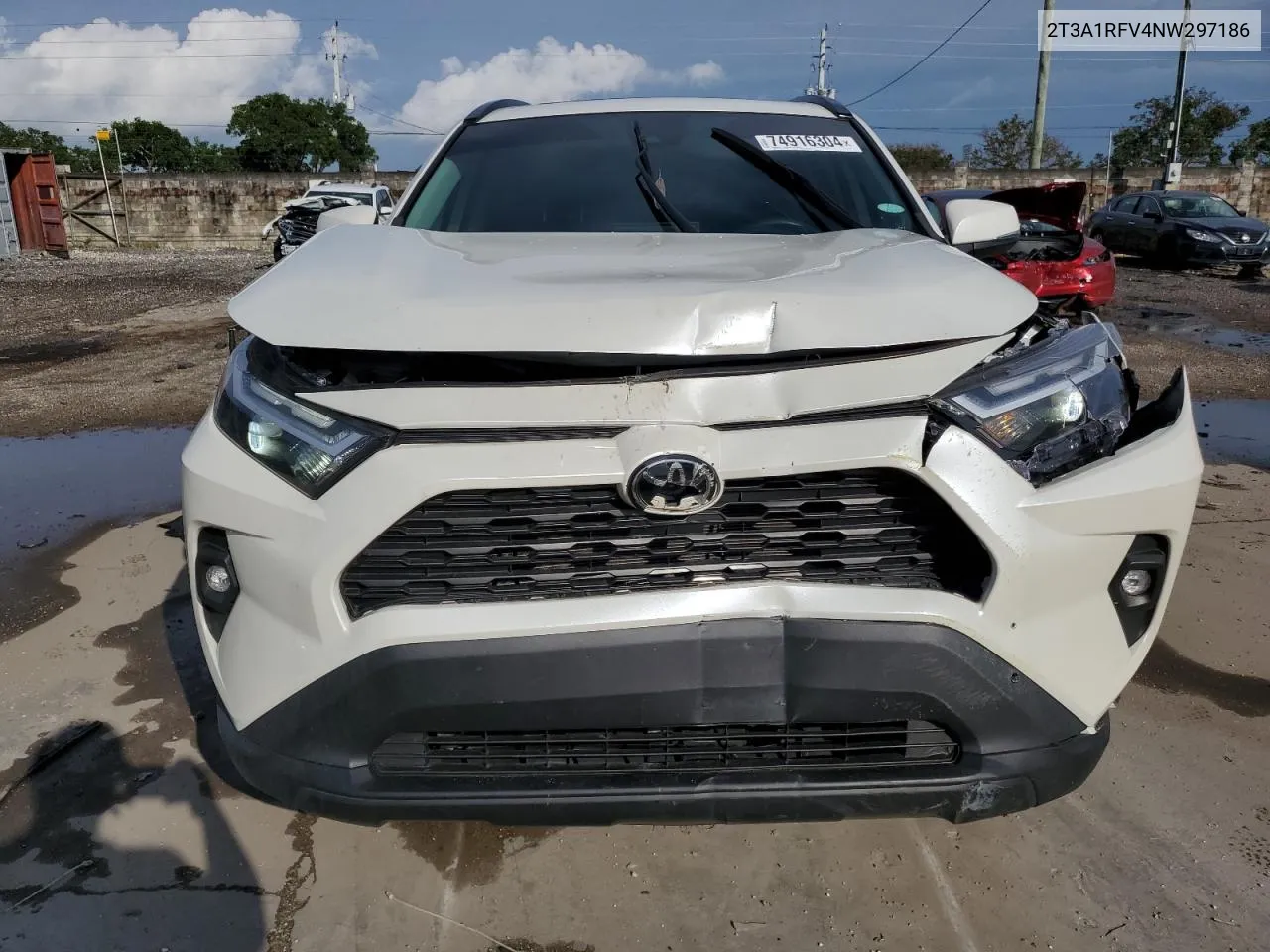 2022 Toyota Rav4 Xle Premium VIN: 2T3A1RFV4NW297186 Lot: 74916304