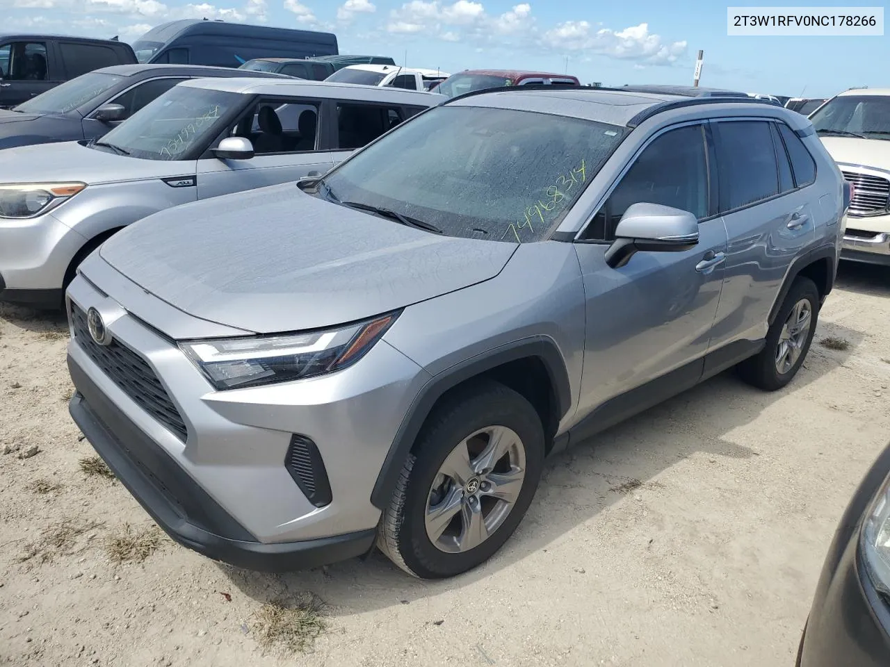 2022 Toyota Rav4 Xle VIN: 2T3W1RFV0NC178266 Lot: 74968314