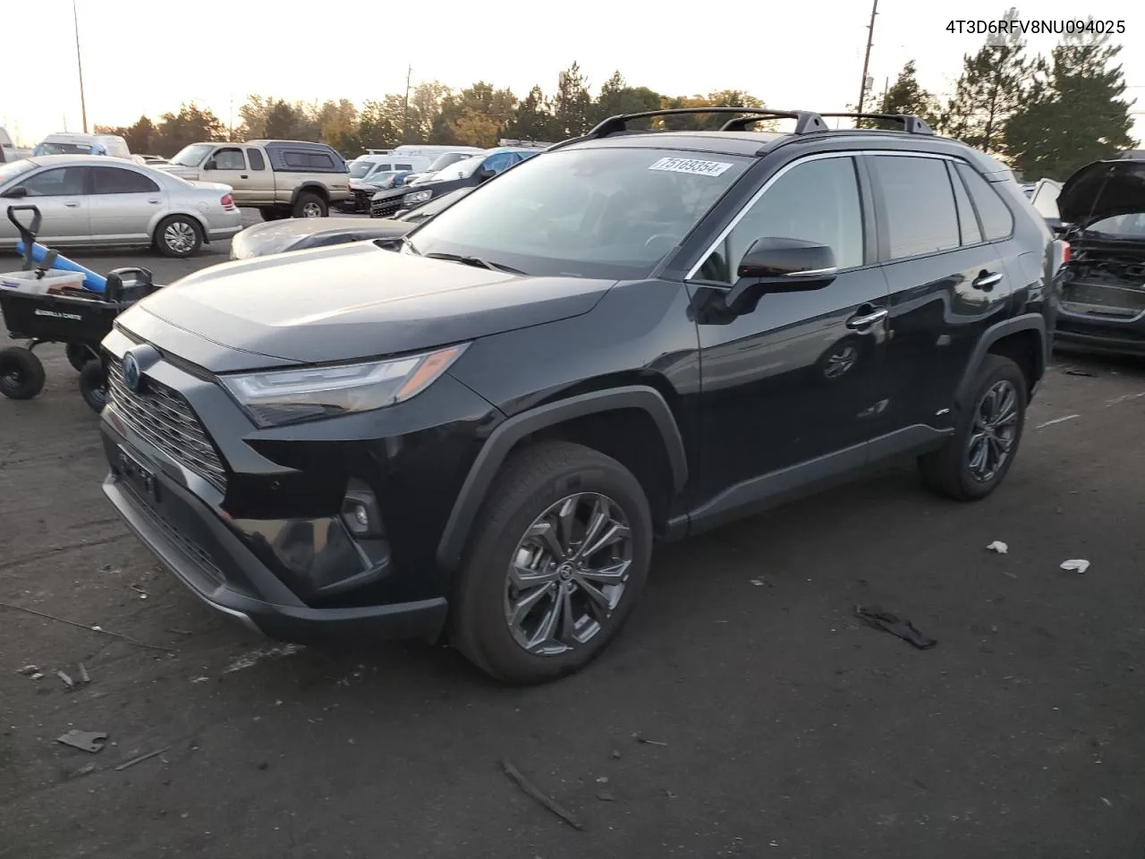 2022 Toyota Rav4 Limited VIN: 4T3D6RFV8NU094025 Lot: 75169354