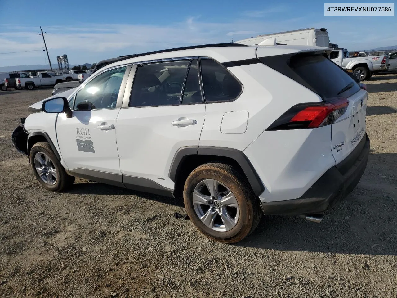 2022 Toyota Rav4 Xle VIN: 4T3RWRFVXNU077586 Lot: 75475234