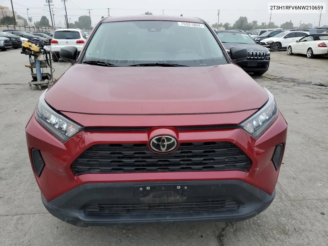 2022 Toyota Rav4 Le VIN: 2T3H1RFV6NW210659 Lot: 75551804