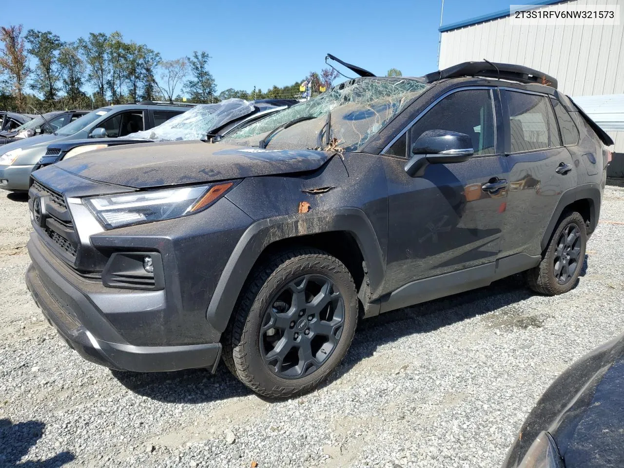 2022 Toyota Rav4 Trd Off Road VIN: 2T3S1RFV6NW321573 Lot: 75692954