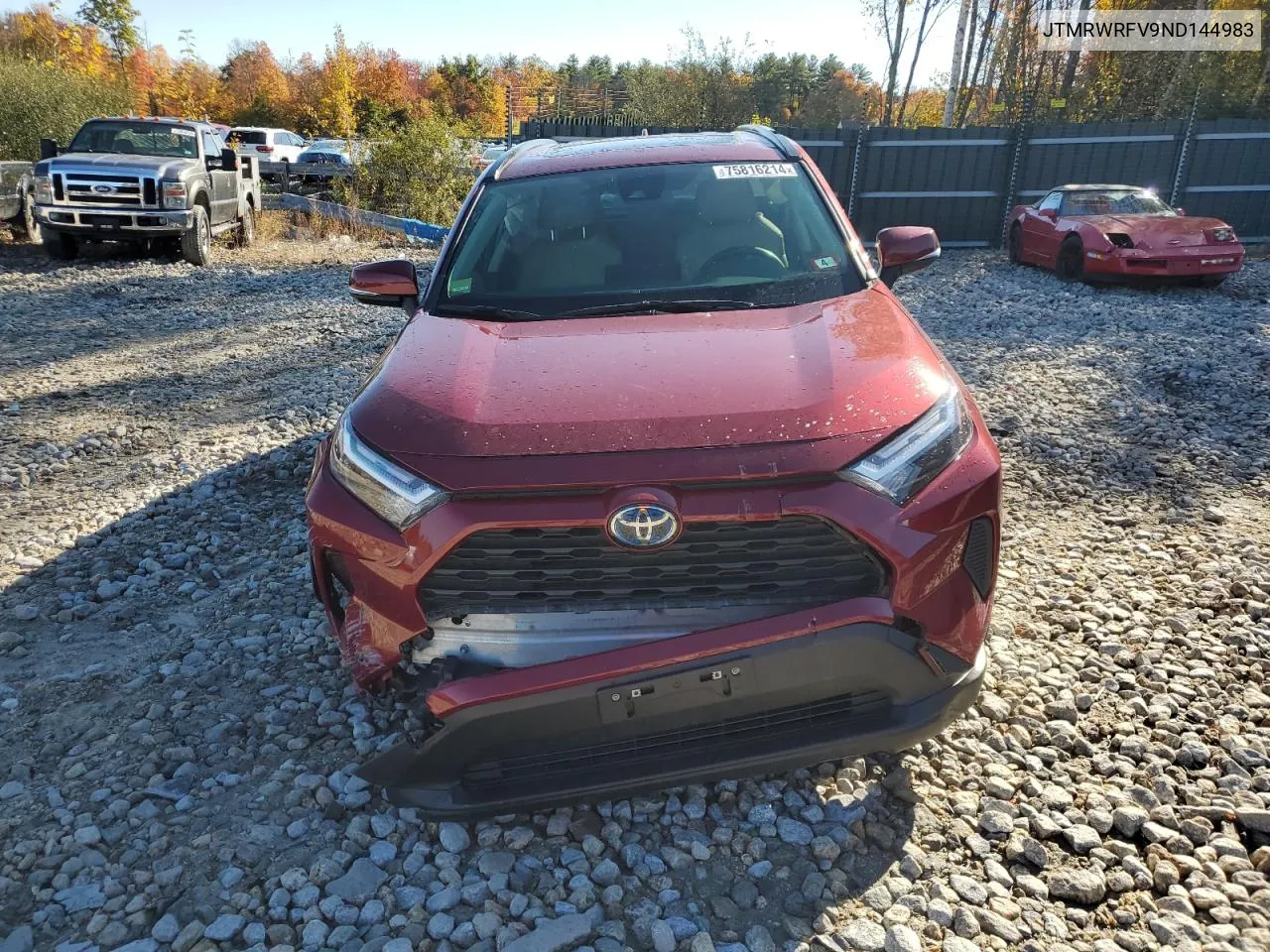 2022 Toyota Rav4 Xle VIN: JTMRWRFV9ND144983 Lot: 75816214