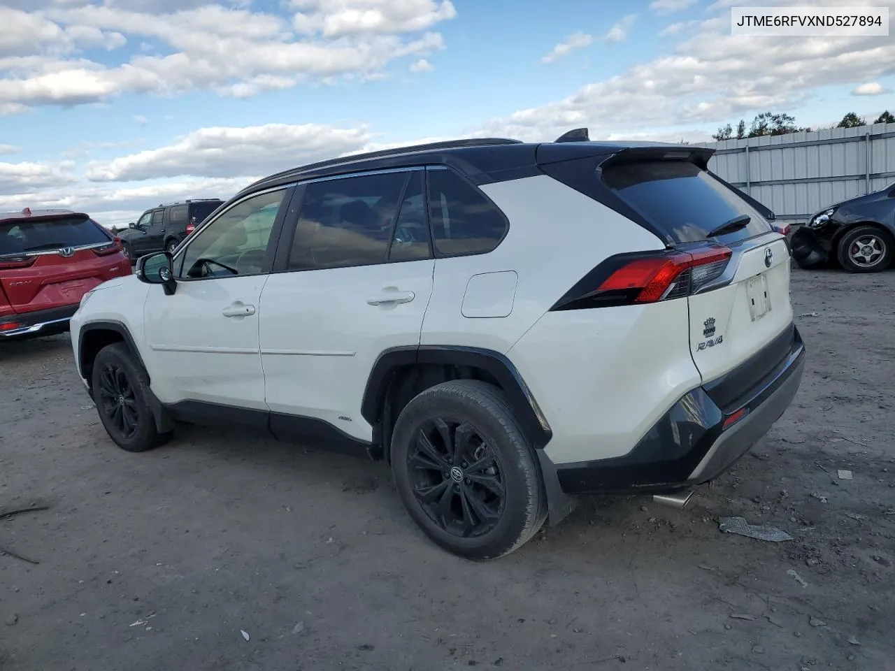 2022 Toyota Rav4 Xse VIN: JTME6RFVXND527894 Lot: 75828364