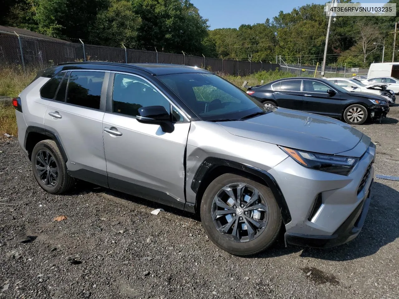 2022 Toyota Rav4 Xse VIN: 4T3E6RFV5NU103235 Lot: 75835954