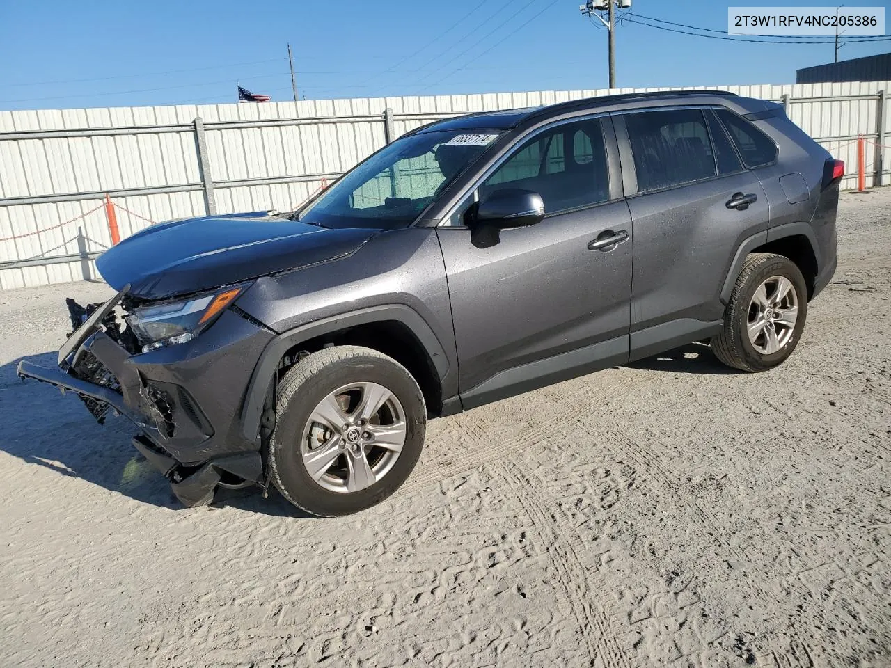 2022 Toyota Rav4 Xle VIN: 2T3W1RFV4NC205386 Lot: 76537174