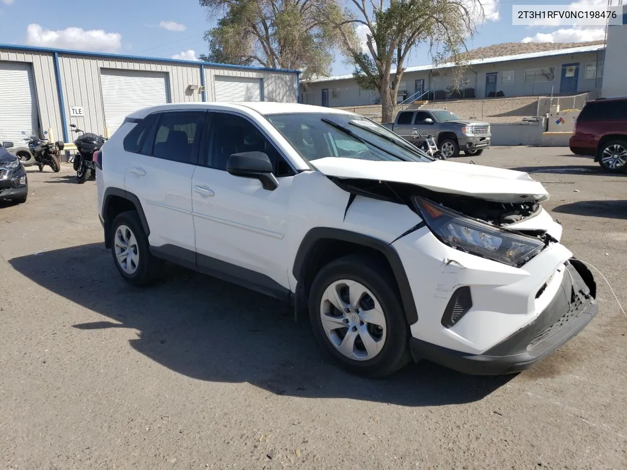 2022 Toyota Rav4 Le VIN: 2T3H1RFV0NC198476 Lot: 76835904