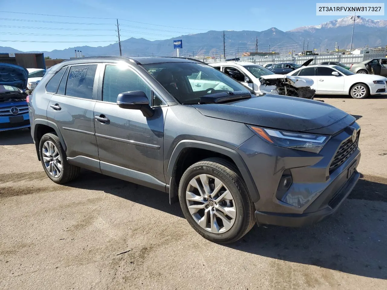 2022 Toyota Rav4 Xle Premium VIN: 2T3A1RFVXNW317327 Lot: 76997734