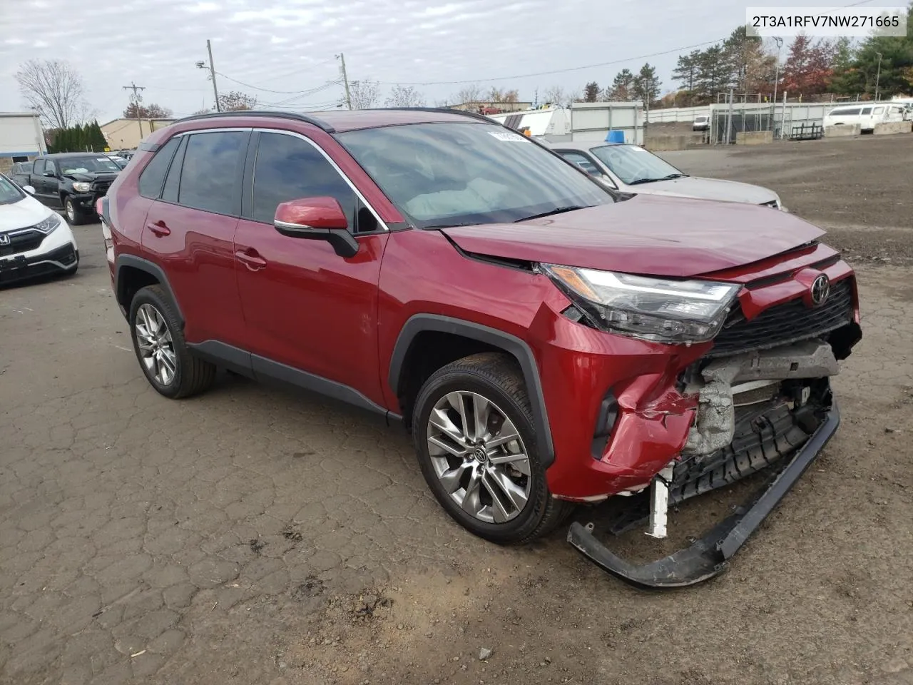 2022 Toyota Rav4 Xle Premium VIN: 2T3A1RFV7NW271665 Lot: 77681604