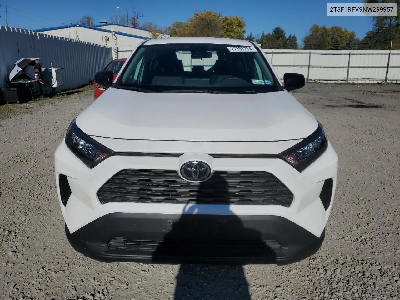 2022 Toyota Rav4 Le VIN: 2T3F1RFV9NW299957 Lot: 77787774