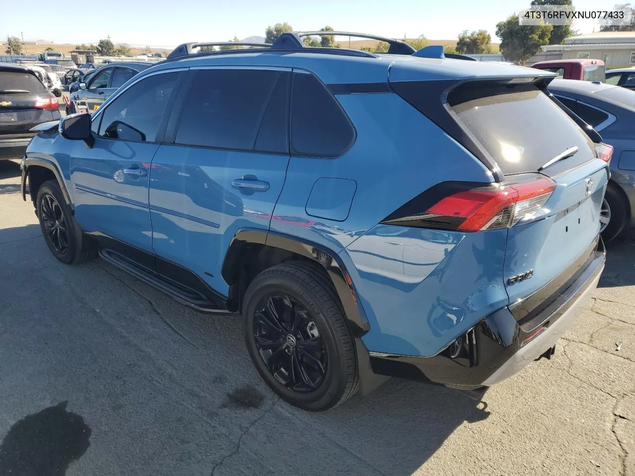 2022 Toyota Rav4 Se VIN: 4T3T6RFVXNU077433 Lot: 77843344