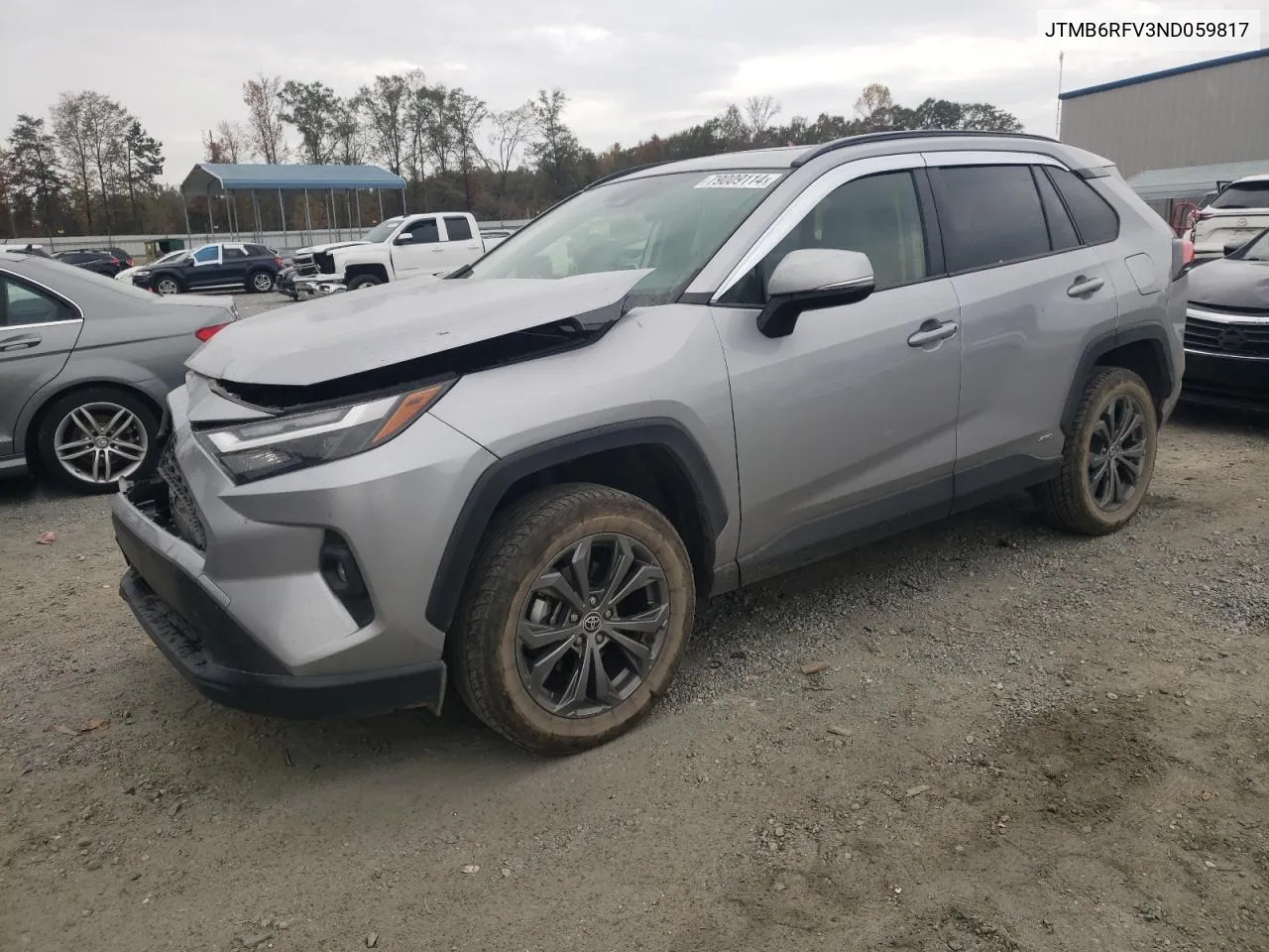 2022 Toyota Rav4 Xle Premium VIN: JTMB6RFV3ND059817 Lot: 79009114