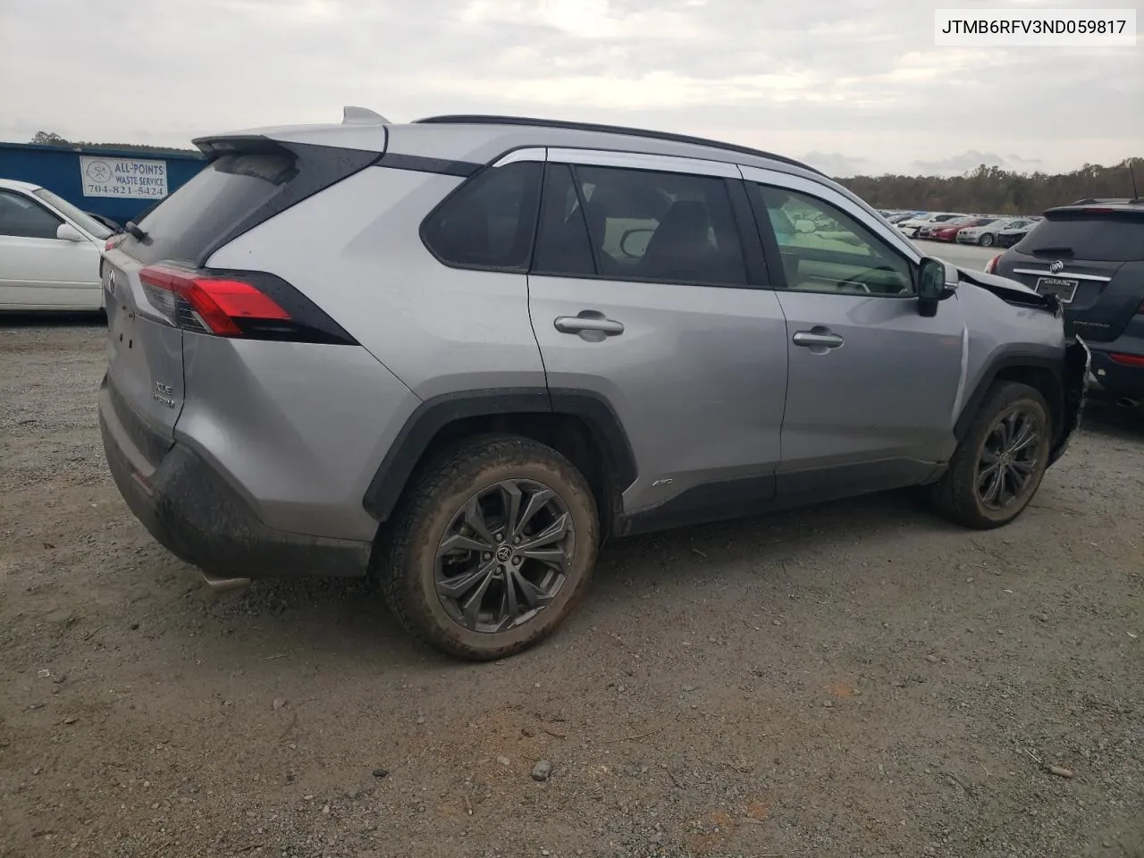 2022 Toyota Rav4 Xle Premium VIN: JTMB6RFV3ND059817 Lot: 79009114