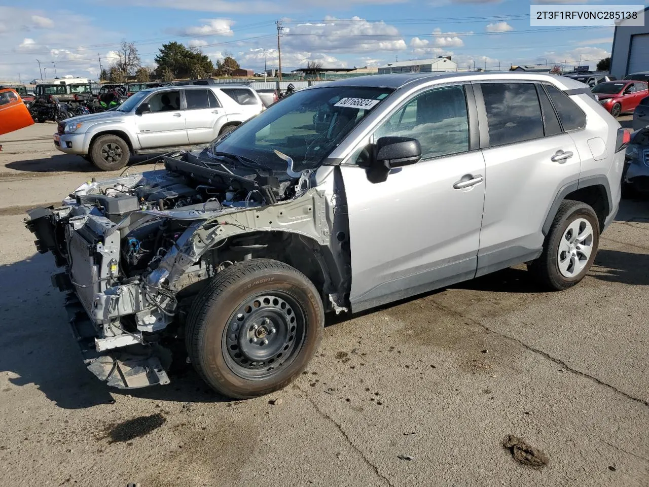 2022 Toyota Rav4 Le VIN: 2T3F1RFV0NC285138 Lot: 80166824