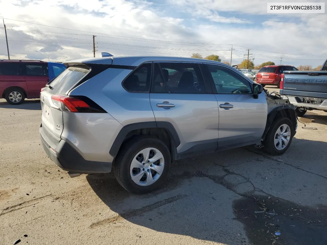 2022 Toyota Rav4 Le VIN: 2T3F1RFV0NC285138 Lot: 80166824