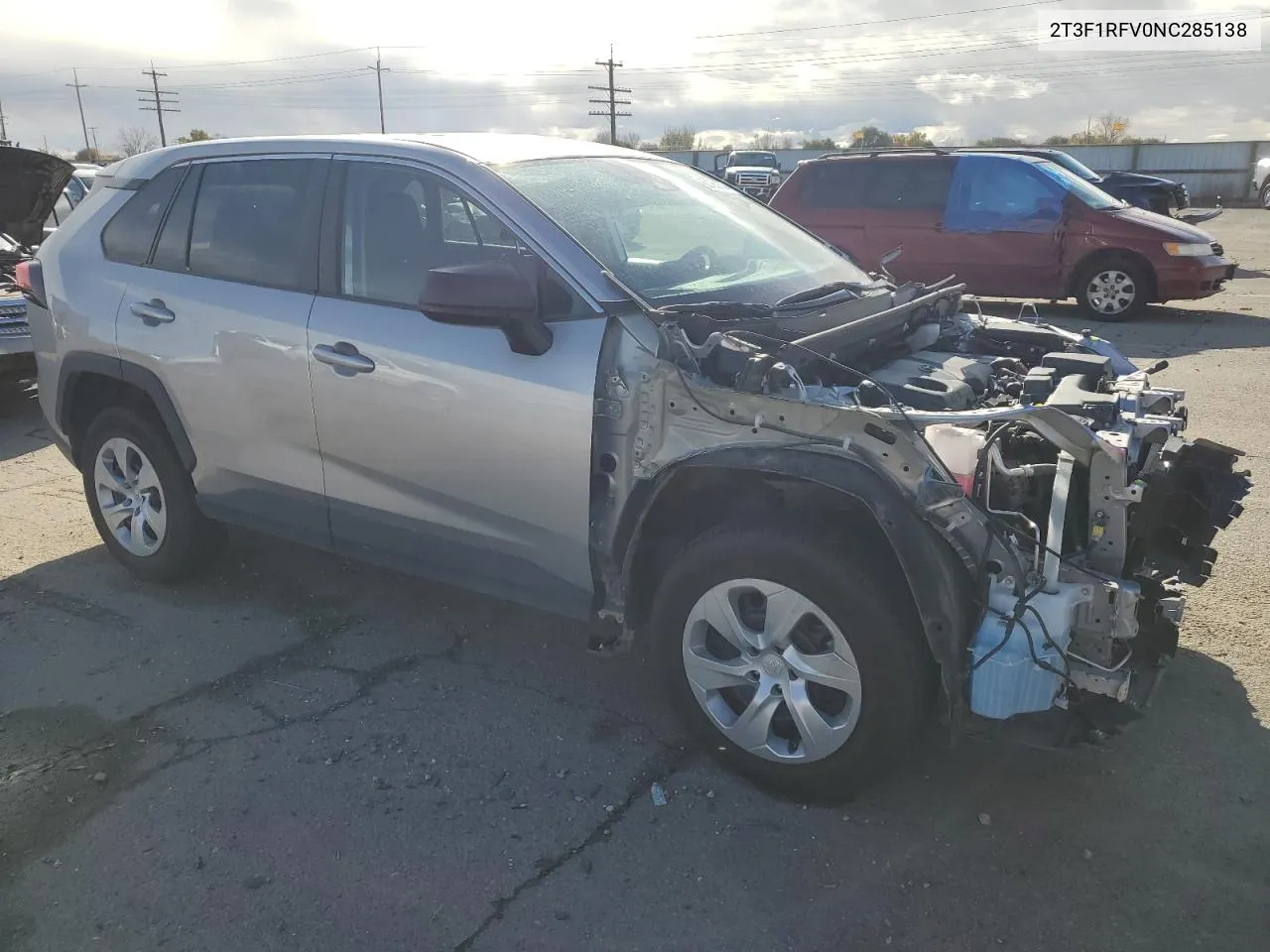 2022 Toyota Rav4 Le VIN: 2T3F1RFV0NC285138 Lot: 80166824