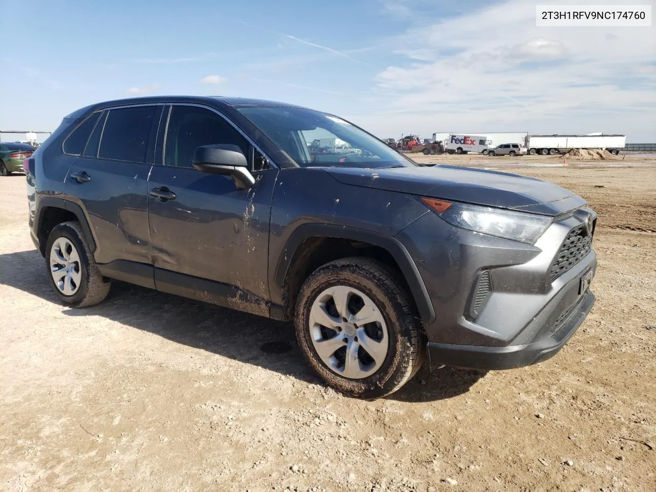 2022 Toyota Rav4 Le VIN: 2T3H1RFV9NC174760 Lot: 80343994