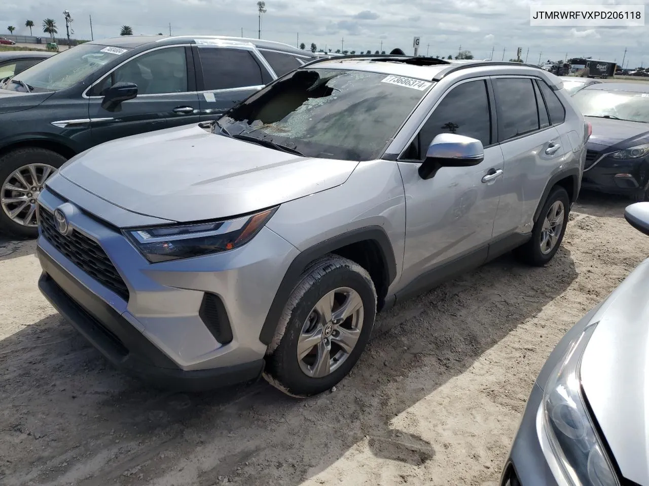 2023 Toyota Rav4 Xle VIN: JTMRWRFVXPD206118 Lot: 73686374