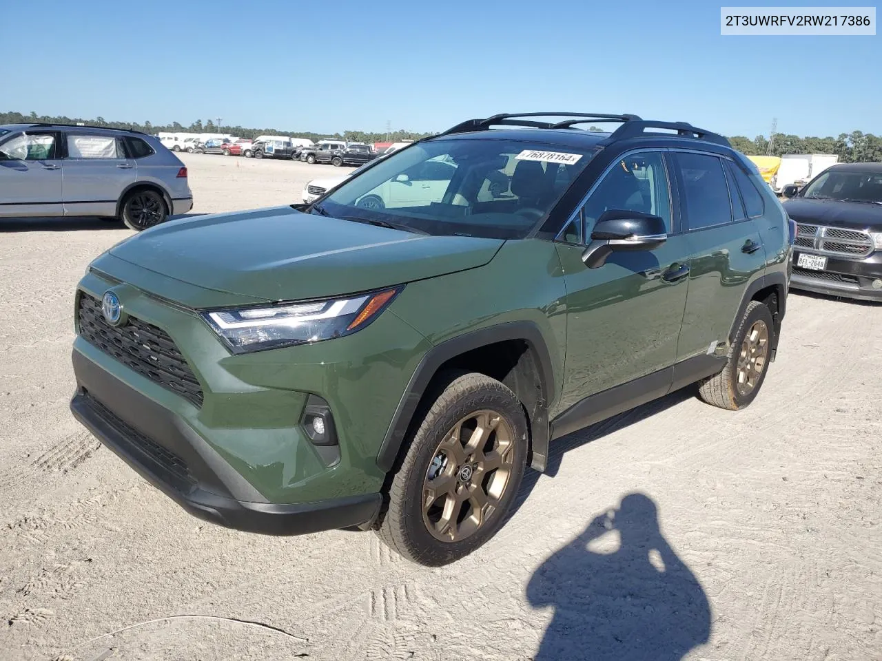 2024 Toyota Rav4 Woodland Edition VIN: 2T3UWRFV2RW217386 Lot: 76878164