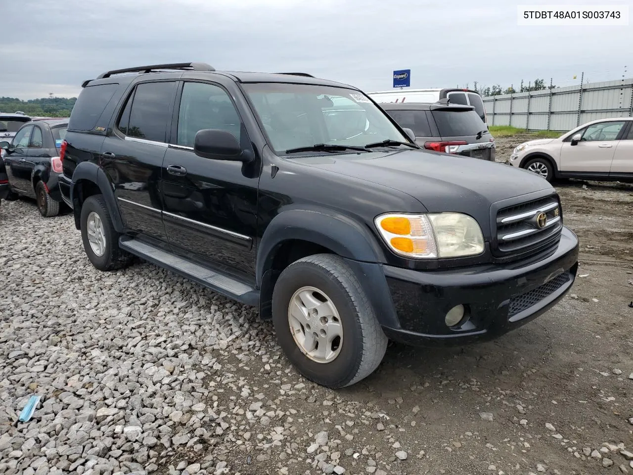 2001 Toyota Sequoia Limited VIN: 5TDBT48A01S003743 Lot: 66405804