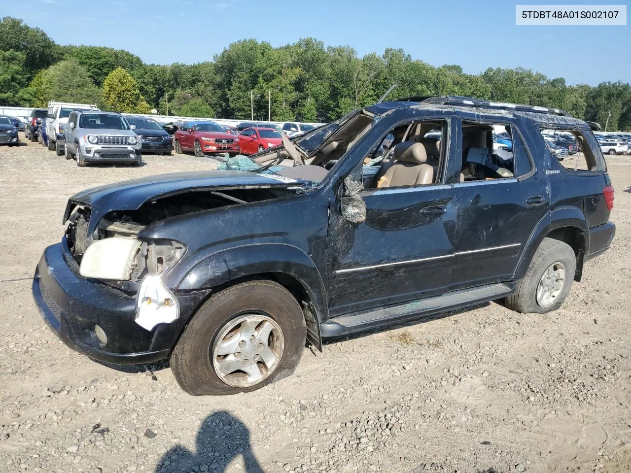 2001 Toyota Sequoia Limited VIN: 5TDBT48A01S002107 Lot: 70376654