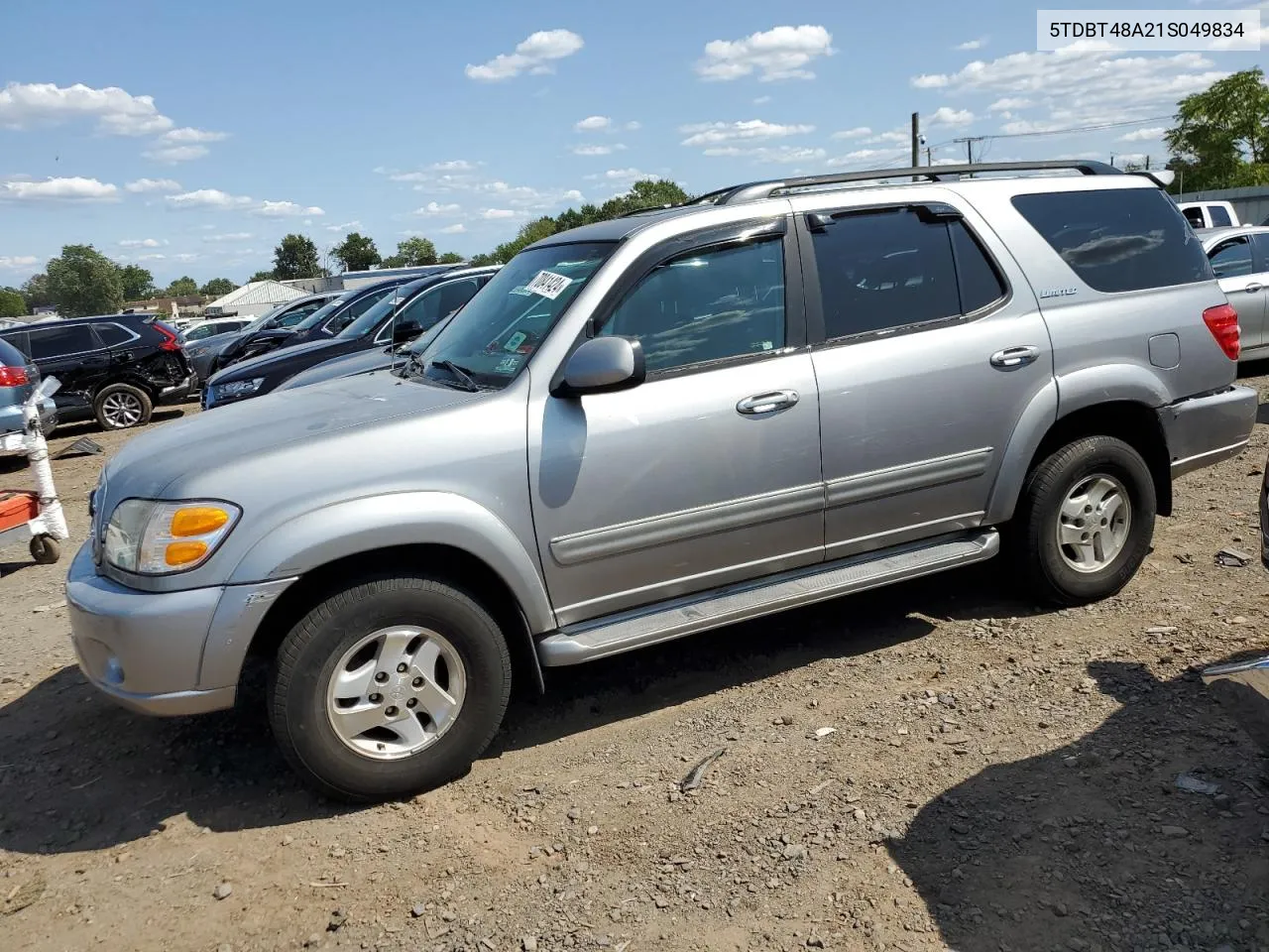 2001 Toyota Sequoia Limited VIN: 5TDBT48A21S049834 Lot: 70841424