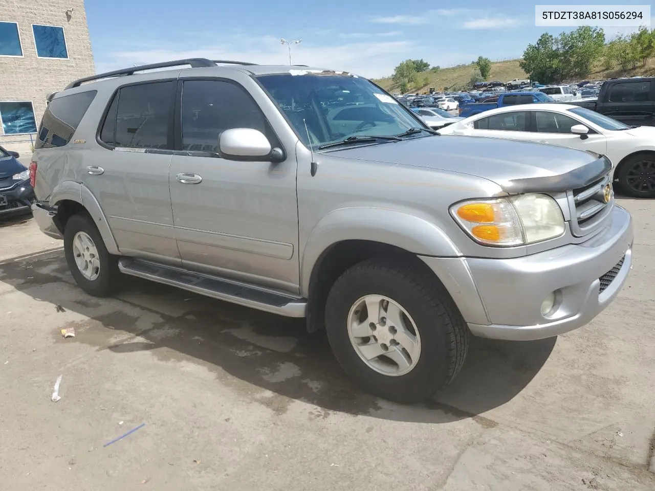 2001 Toyota Sequoia Limited VIN: 5TDZT38A81S056294 Lot: 71001564