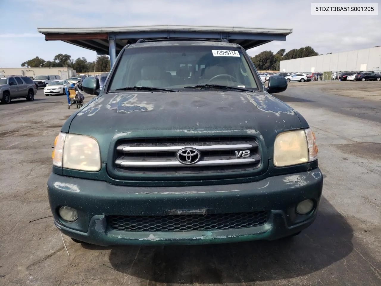 2001 Toyota Sequoia Limited VIN: 5TDZT38A51S001205 Lot: 72096114