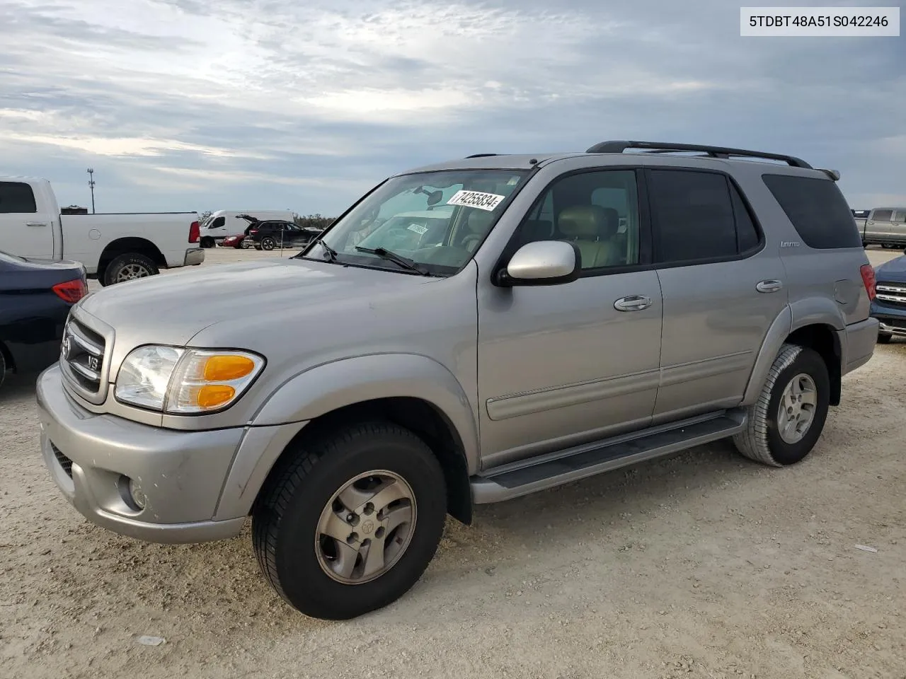 2001 Toyota Sequoia Limited VIN: 5TDBT48A51S042246 Lot: 74255834