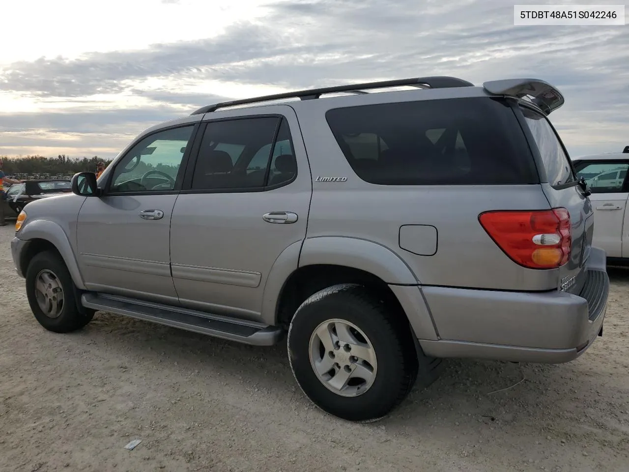 2001 Toyota Sequoia Limited VIN: 5TDBT48A51S042246 Lot: 74255834