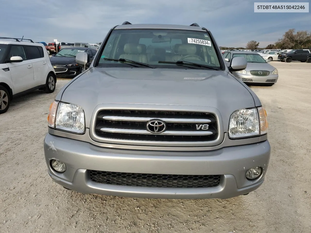 2001 Toyota Sequoia Limited VIN: 5TDBT48A51S042246 Lot: 74255834