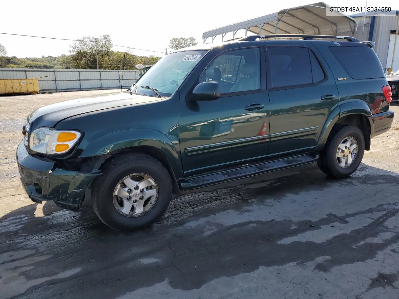 2001 Toyota Sequoia Limited VIN: 5TDBT48A11S034550 Lot: 74545254