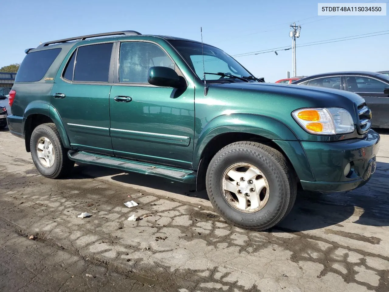 2001 Toyota Sequoia Limited VIN: 5TDBT48A11S034550 Lot: 74545254