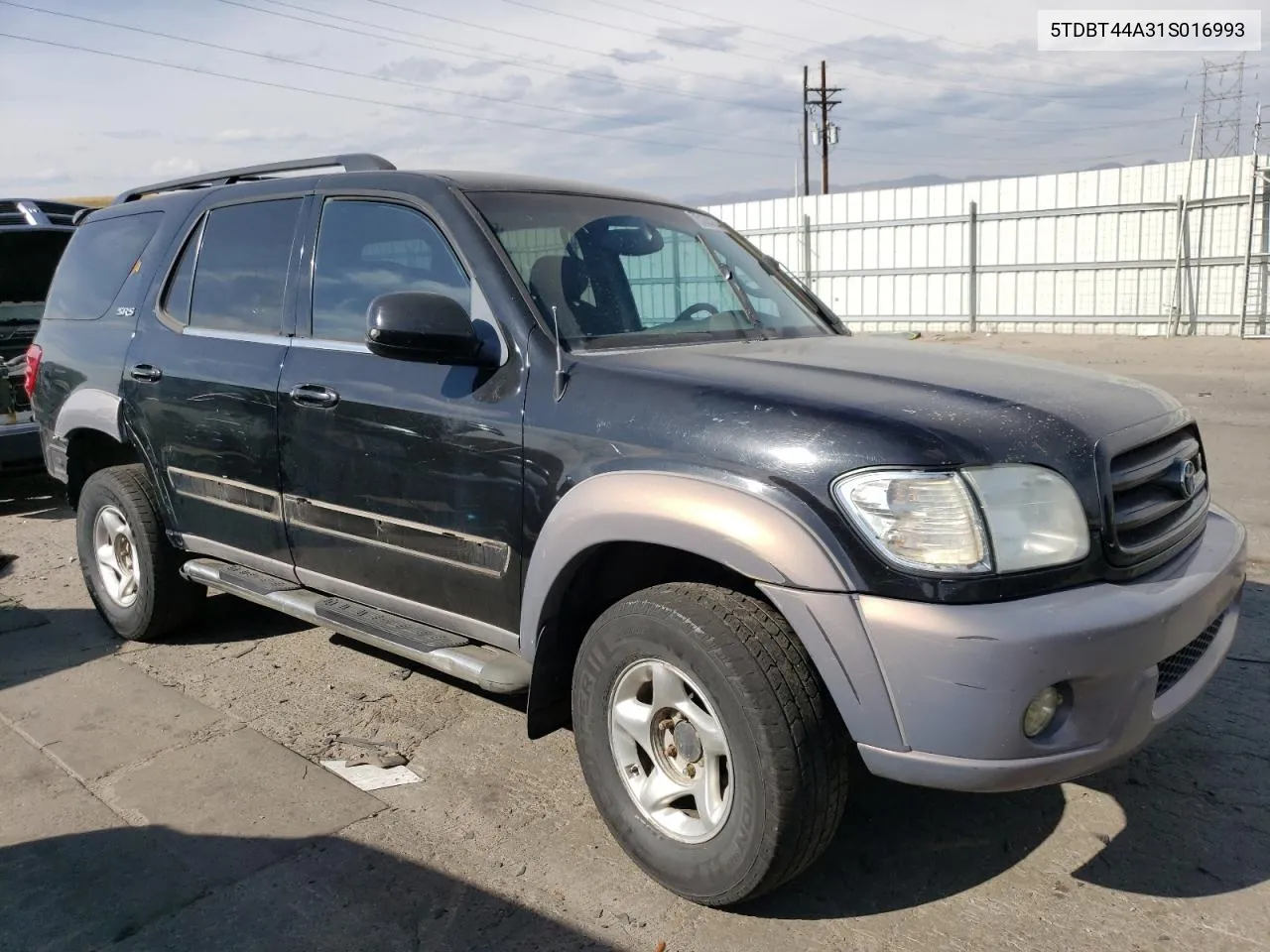 2001 Toyota Sequoia Sr5 VIN: 5TDBT44A31S016993 Lot: 75125294