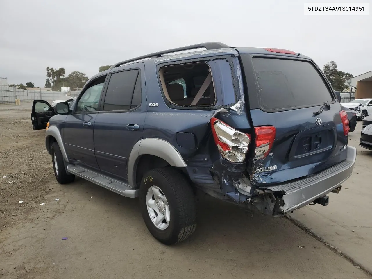 2001 Toyota Sequoia Sr5 VIN: 5TDZT34A91S014951 Lot: 75688194