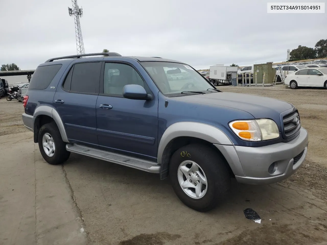 2001 Toyota Sequoia Sr5 VIN: 5TDZT34A91S014951 Lot: 75688194