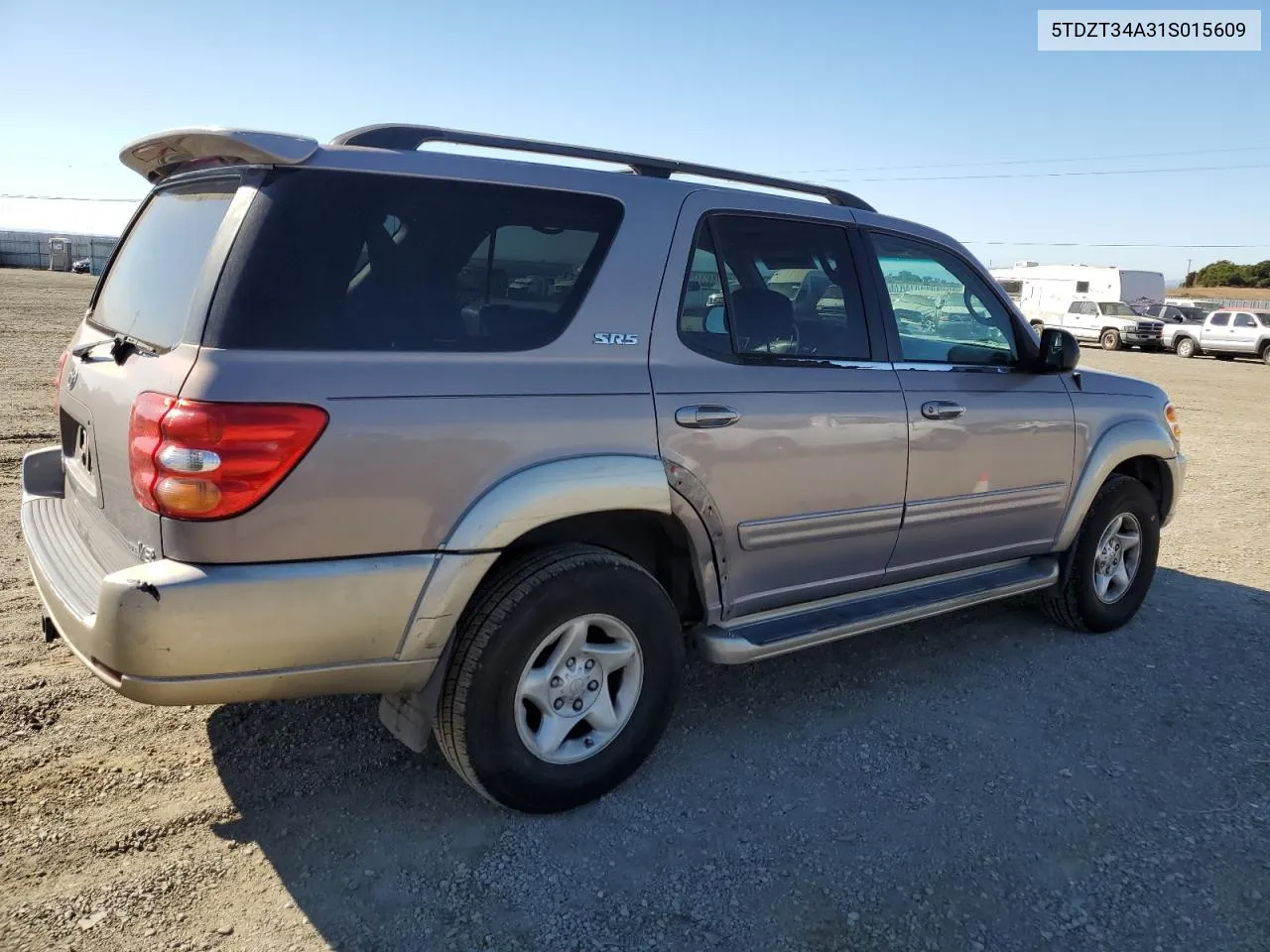 2001 Toyota Sequoia Sr5 VIN: 5TDZT34A31S015609 Lot: 76594224