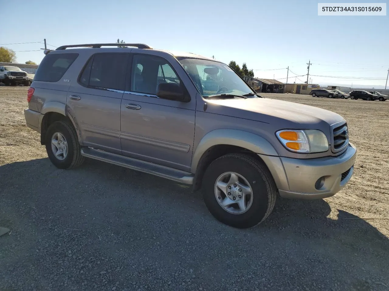 2001 Toyota Sequoia Sr5 VIN: 5TDZT34A31S015609 Lot: 76594224